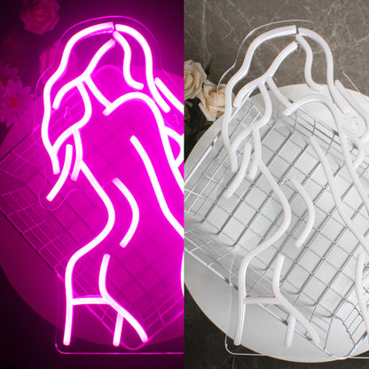 Sexy Lady Body 5V Mini USB LED Neon Sign - Budget Friendly