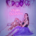 Happy Birthday – LED-neonkyltti (5 V USB)