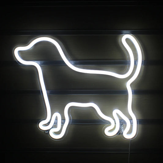 Small Dog 5V Mini USB LED Neon Sign - Budget Friendly