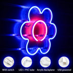 Kukka – LED-neonkyltti (5 V USB)