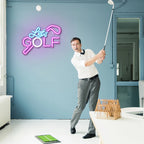 Let's GOLF – Golfklubba – LED-neonskylt (5 V USB)