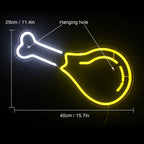 Chicken Drumstick 5V USB LED Neon Sign - Budget Friendly