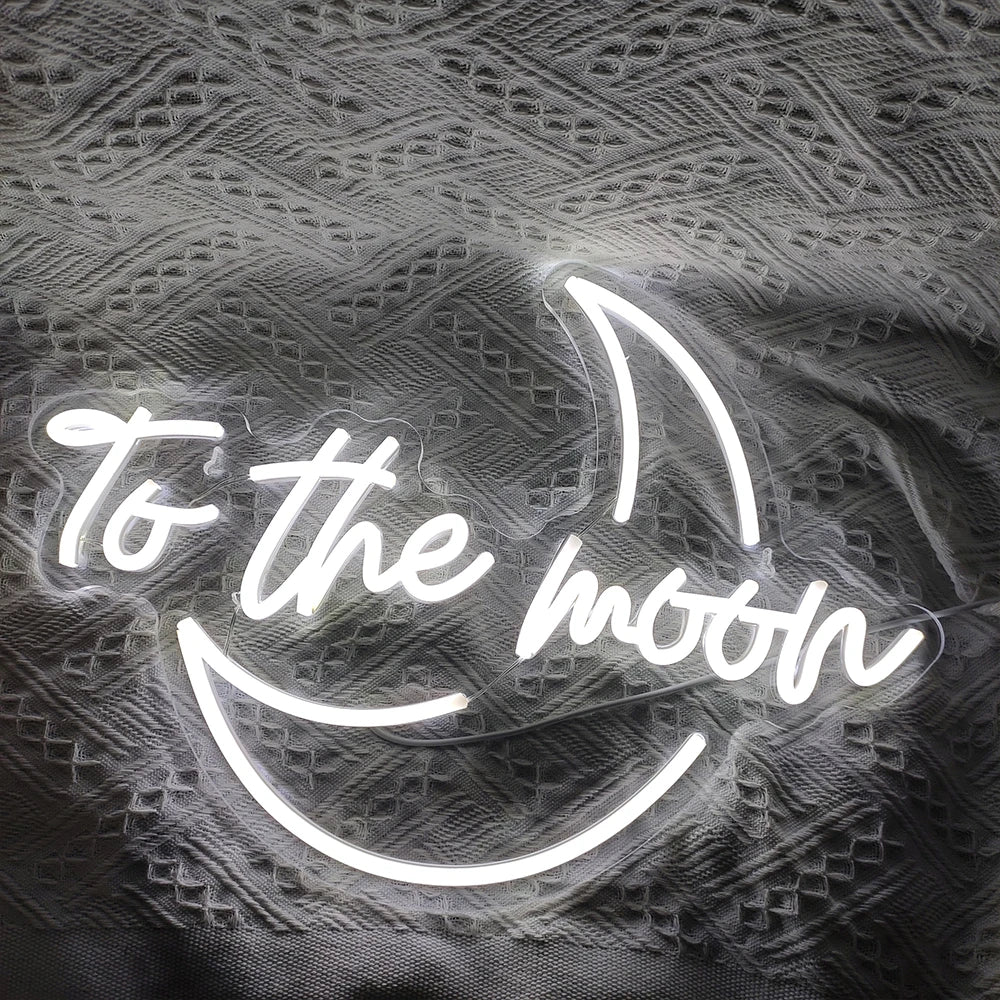 To The Moon – LED-neonkyltti (5 V USB)