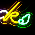 Snacks – Värikkäät kirjaimet – LED-neonvalomainos (5 V USB)