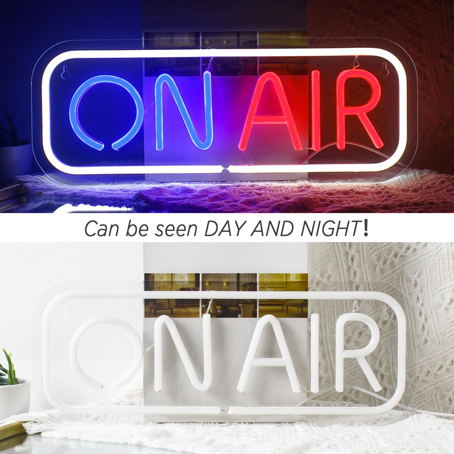 Ineonlife ON AIR 5V Mini USB  LED Neon Sign - Budget-Friendly