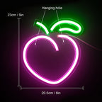 Persikka – LED-neonkyltti (5 V USB)