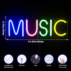 Music – LED-neonkyltti (5 V USB)