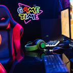 GAME TIME – Kolmio – LED-neonkyltti (5 V USB)