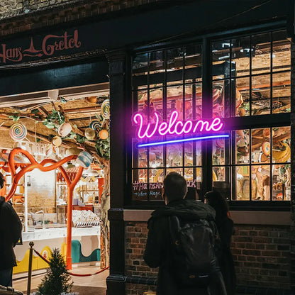 Tervetuloa 5V USB LED ledi valokyltti - Budjetti Ystävällinen