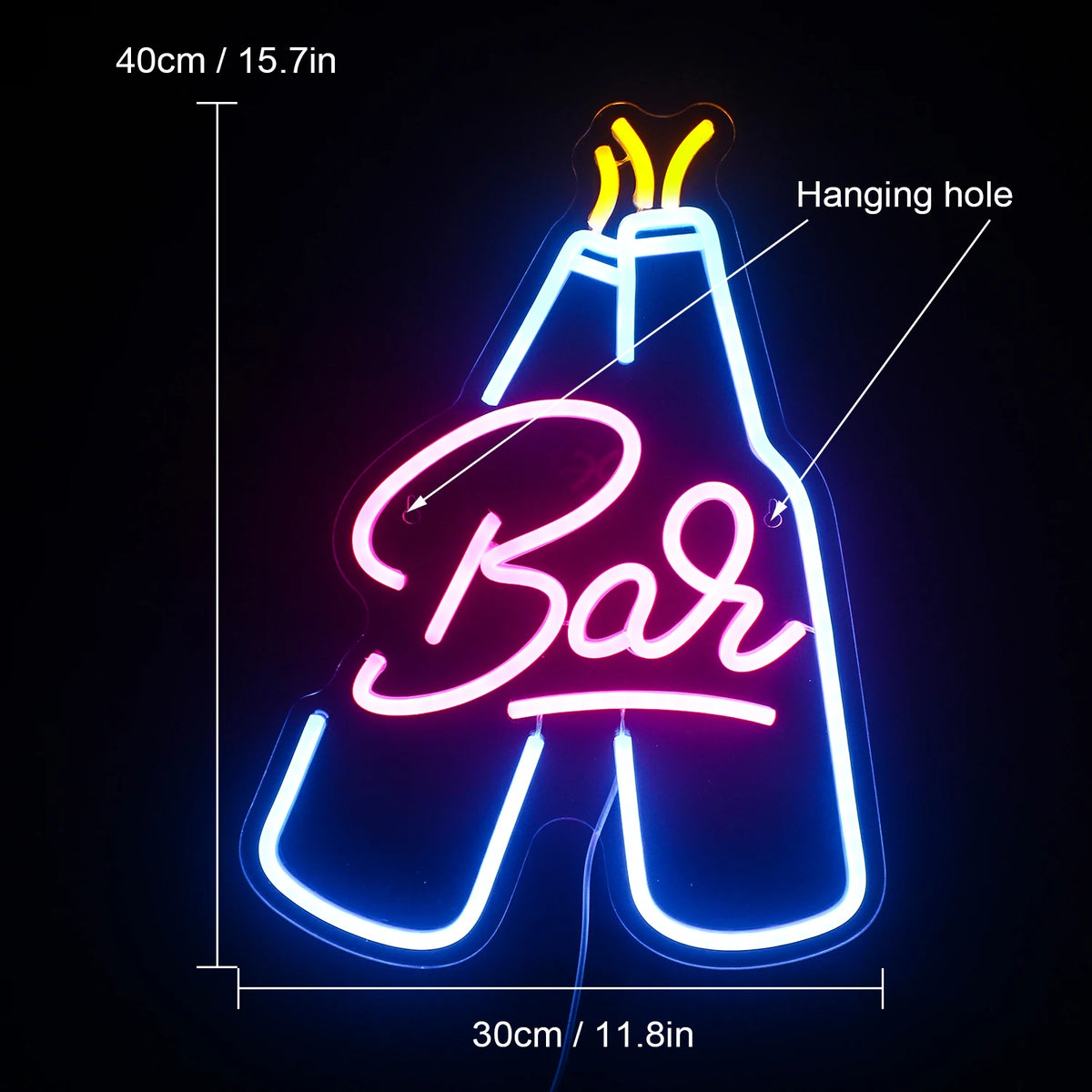 Bar – LED-neonkyltti (5 V USB)
