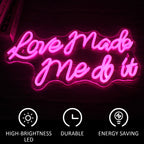Love Made Me Do It – LED-neonkyltti (5 V USB)