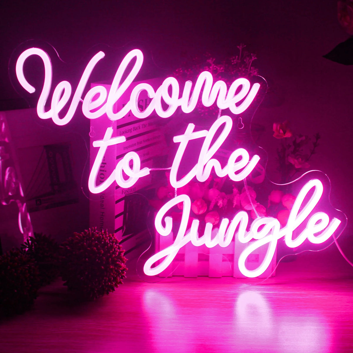 Welcome to the Jungle – LED-neonkyltti (5 V USB)