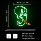 Norsu – LED-neonkyltti (5 V USB)