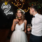 God's Plan Letter – LED-neonskylt (5 V USB)
