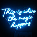 This is Where The Magic Happens 5V USB LED Neon Sign - Budget Friendly