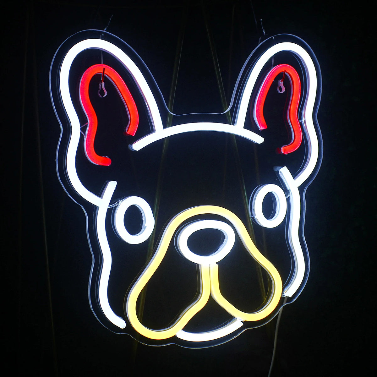 Suloinen koira – LED-neonkyltti (5 V USB)