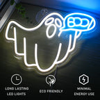 Boo – Kuplakirjaimet – LED-neonkyltti (5 V USB)