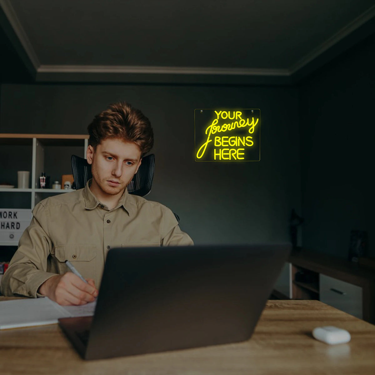 Your Journey Begins Here – LED-neonkyltti (5 V USB)