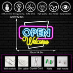 Open Welcome – LED-neonkyltti (5 V USB)