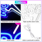 Let's Rock – LED-neonkyltti (5 V USB)