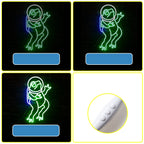 Grön groda – LED-neonskylt (5 V USB)