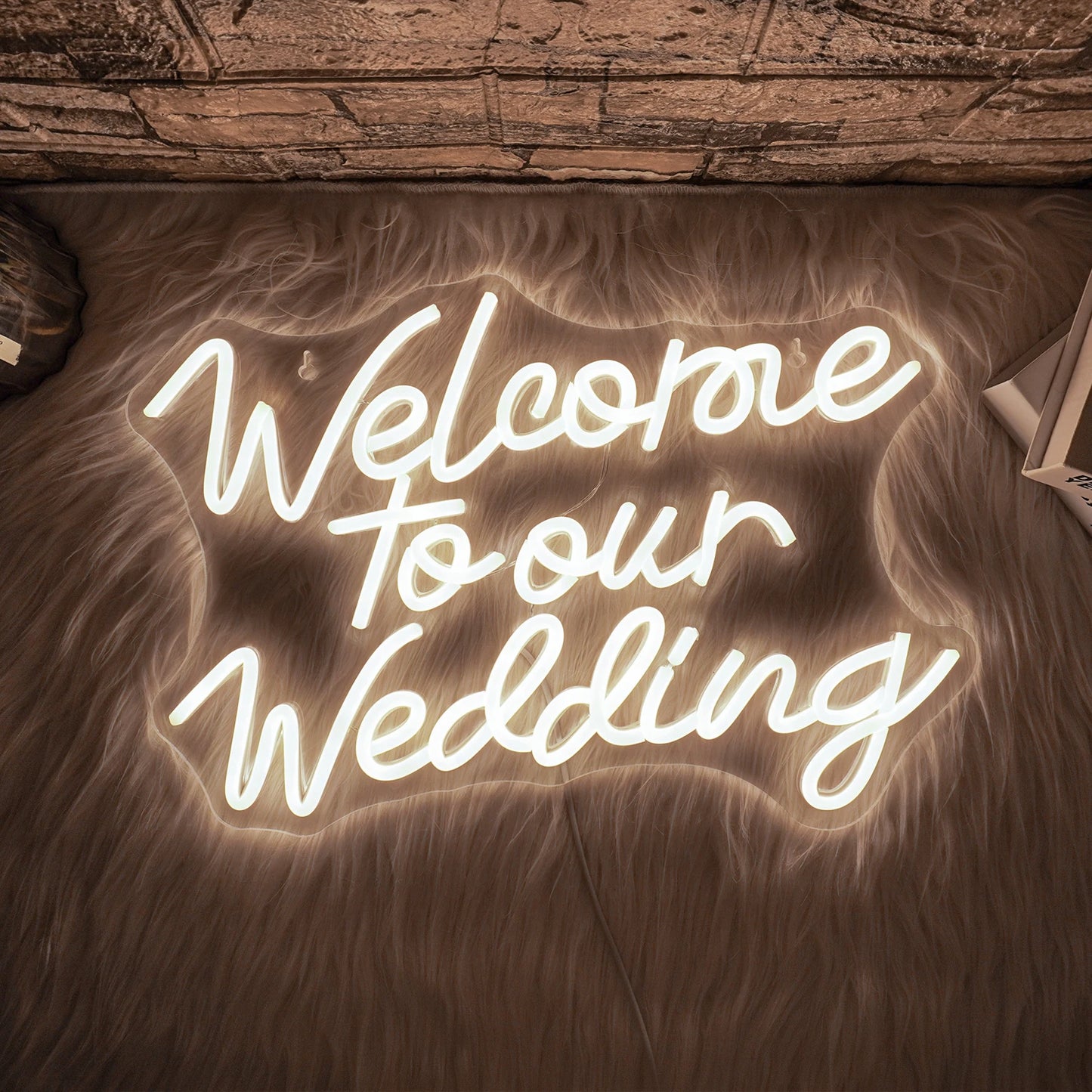 Welcome to our Wedding 5V Mini USB LED Neon Sign - Budget Friendly