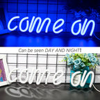 Come On 5V USB LED Neon Sign - Budget Friendly