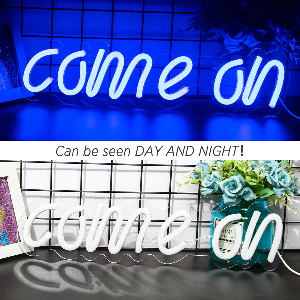 Come On – LED-neonkyltti (5 V USB)