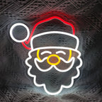 Kuvassa on kirkas ja juhlava "Merry Christmas" LED-valokuva.
