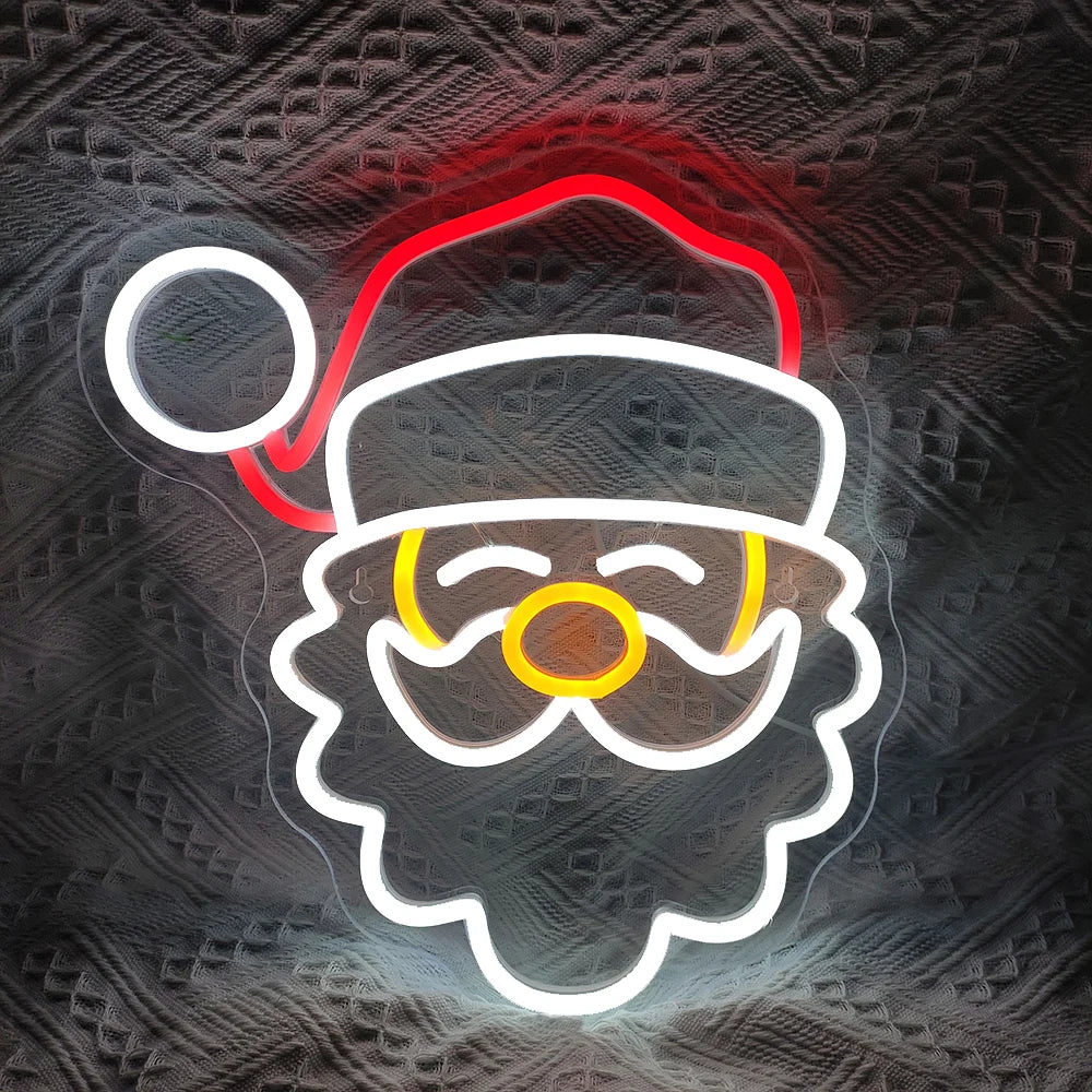Kuvassa on kirkas ja juhlava "Merry Christmas" LED-valokuva.
