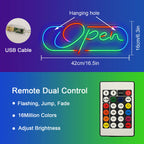 RGB Open 5V USB LED Neon Sign - Budget Friendly