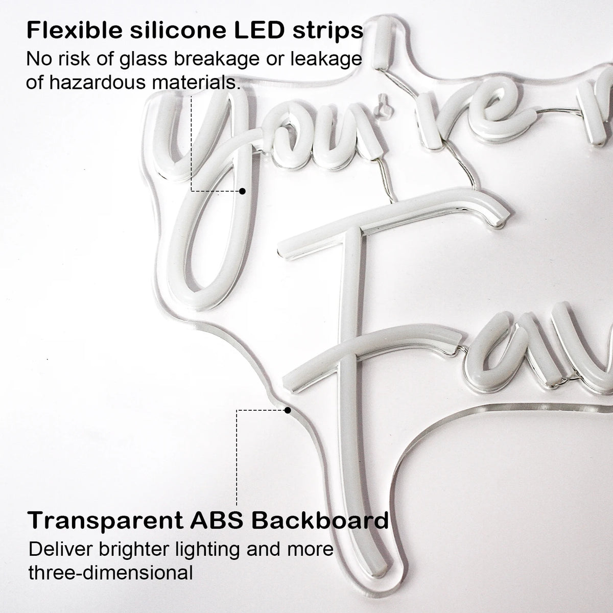 You're My Favourite – LED-neonkyltti (5 V USB)