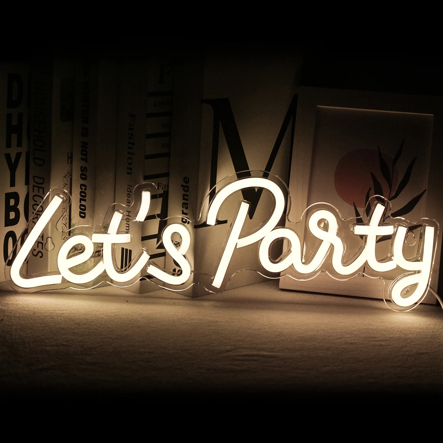 LED Let's Party 5V Mini USB LED Neon Sign - Budget Friendly