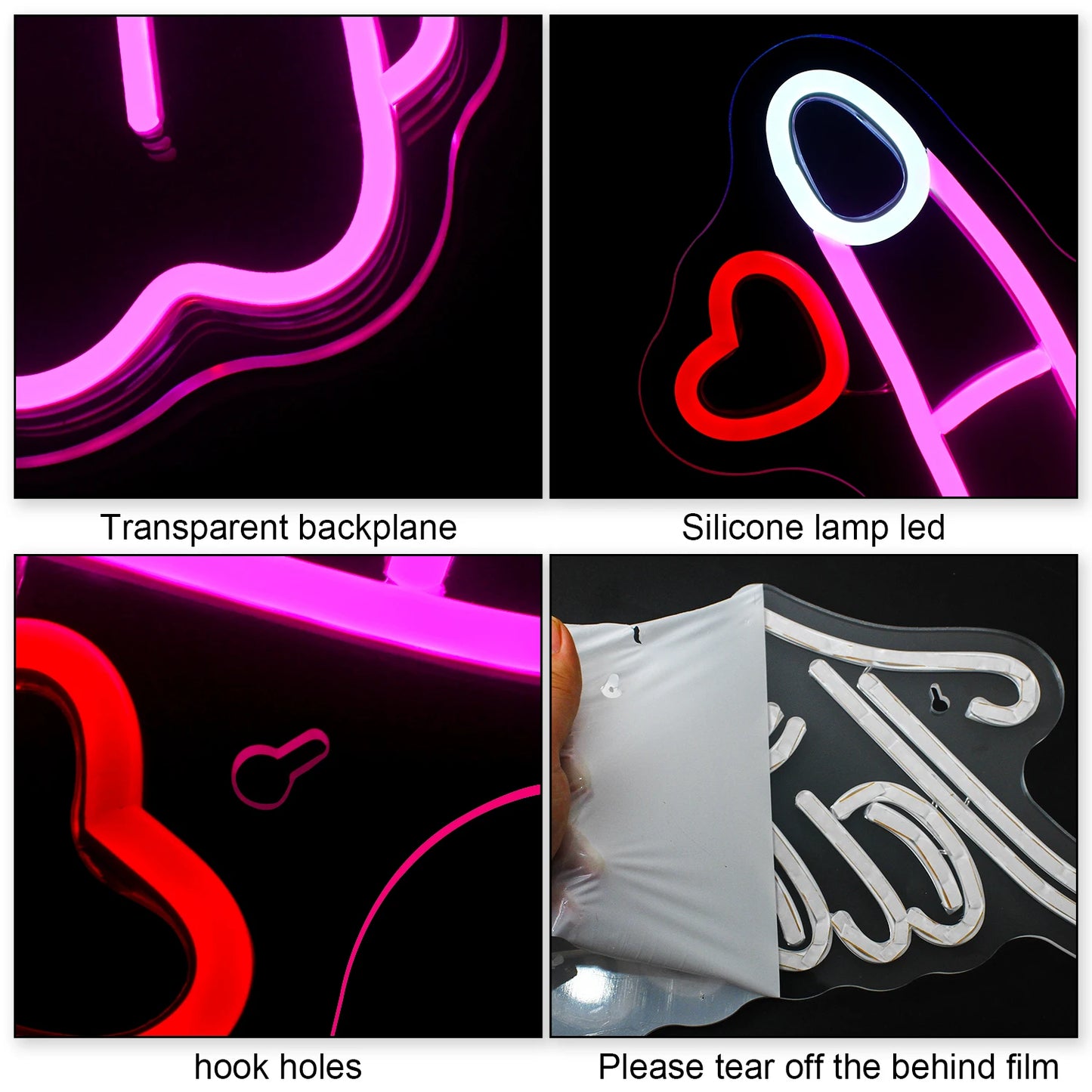 Gesture 5V Mini USB LED Neon Sign - Budget Friendly