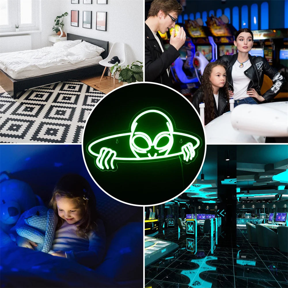 Alien 5V USB LED Neon Kyltti - Edullinen