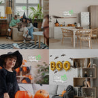 LET'S GET Spooky – Lepakko, Halloween-aihe – LED-neonkyltti (5 V USB)