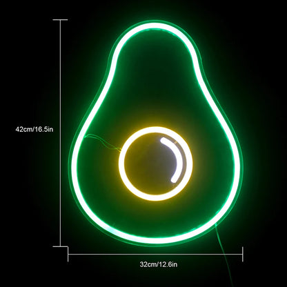 Avocado 5V Mini USB LED Neon Sign - Budget Friendly