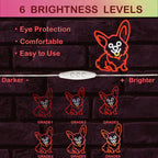 Punainen corgi – LED-neonkyltti (5 V USB)