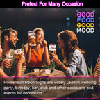 Good Food Good Mood – LED-neonvalomainos (5 V USB)