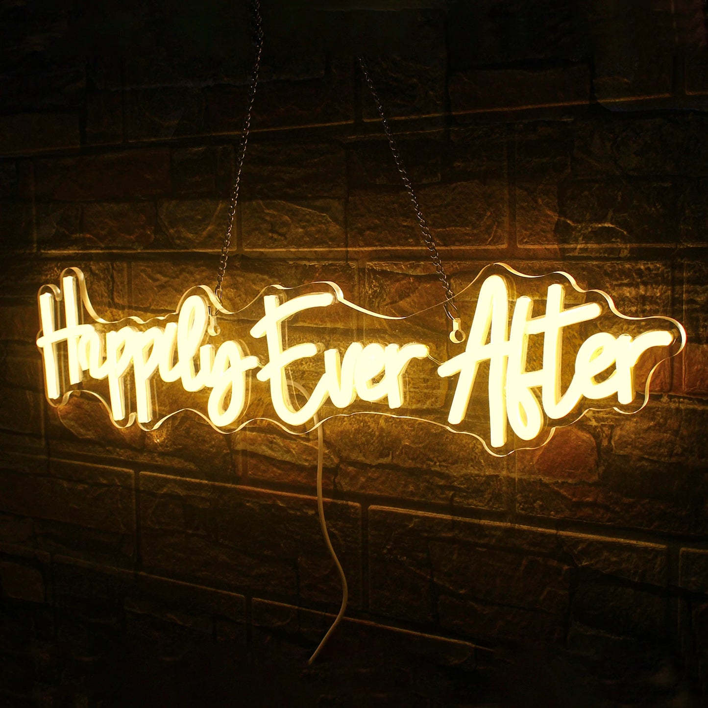 Happily Ever After 5V Mini USB LED Neon Sign - Budget Friendly