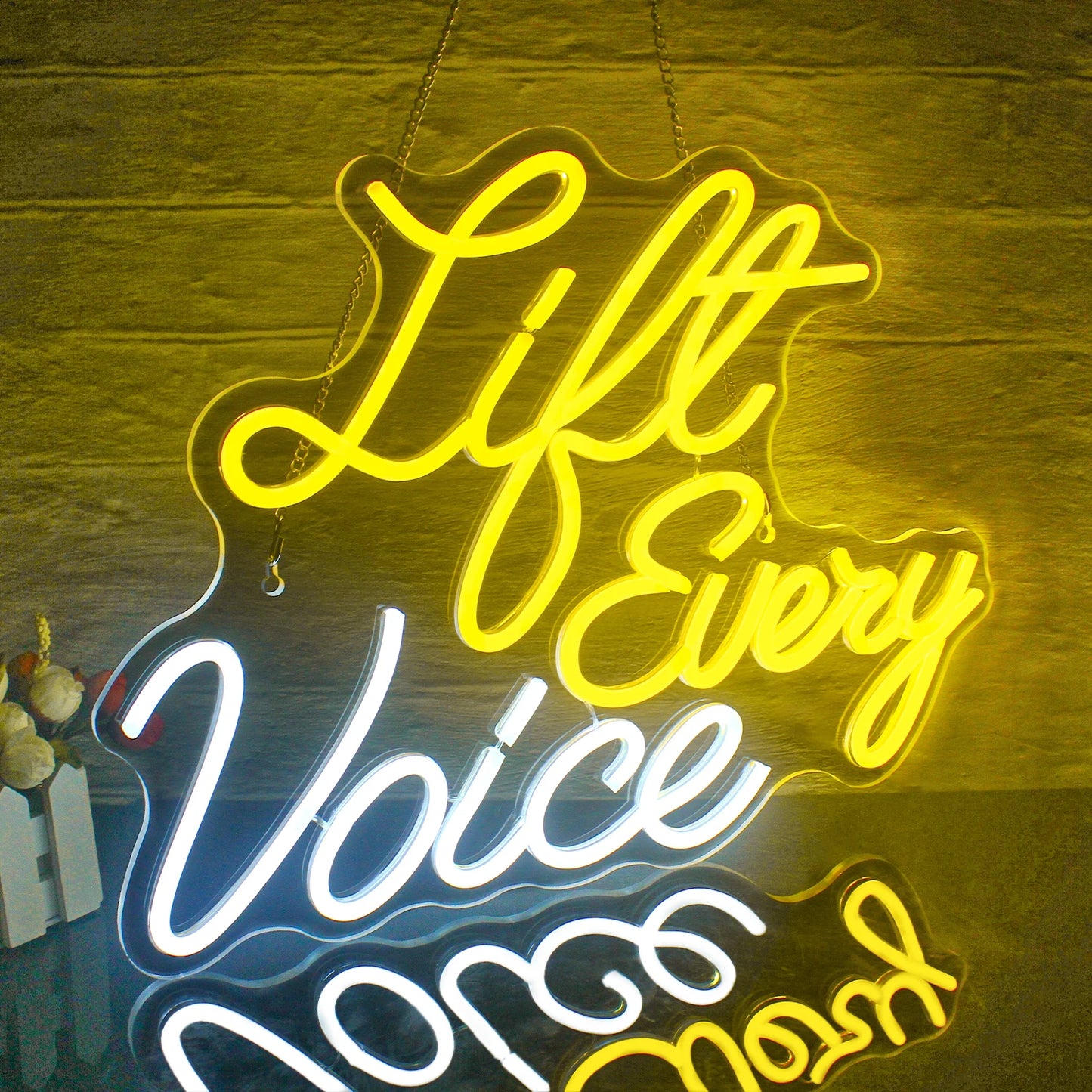 Life Every Voice 5V Mini USB LED Neon Sign - Budget Friendly