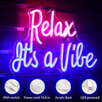 Relax It's a Vibe – LED-neonkyltti (5 V USB)