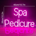 Spa Pedicure – LED-neonvalomainos (5 V USB)