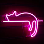 Kissa – LED-neonkyltti (5 V USB)
