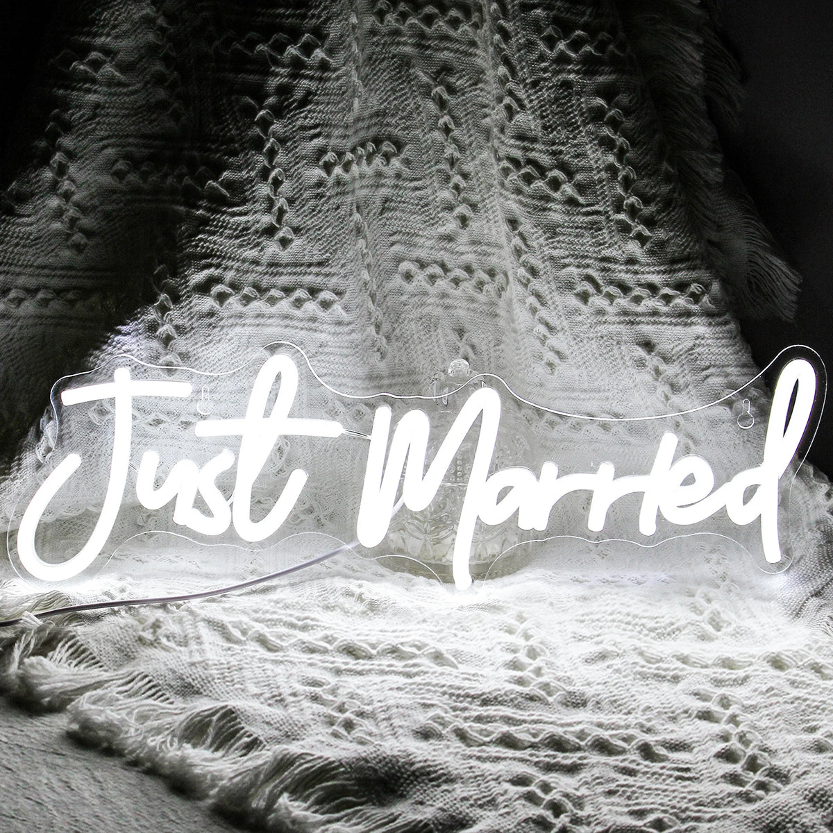 Just Married Wedding – LED-neonkyltti (5 V USB)