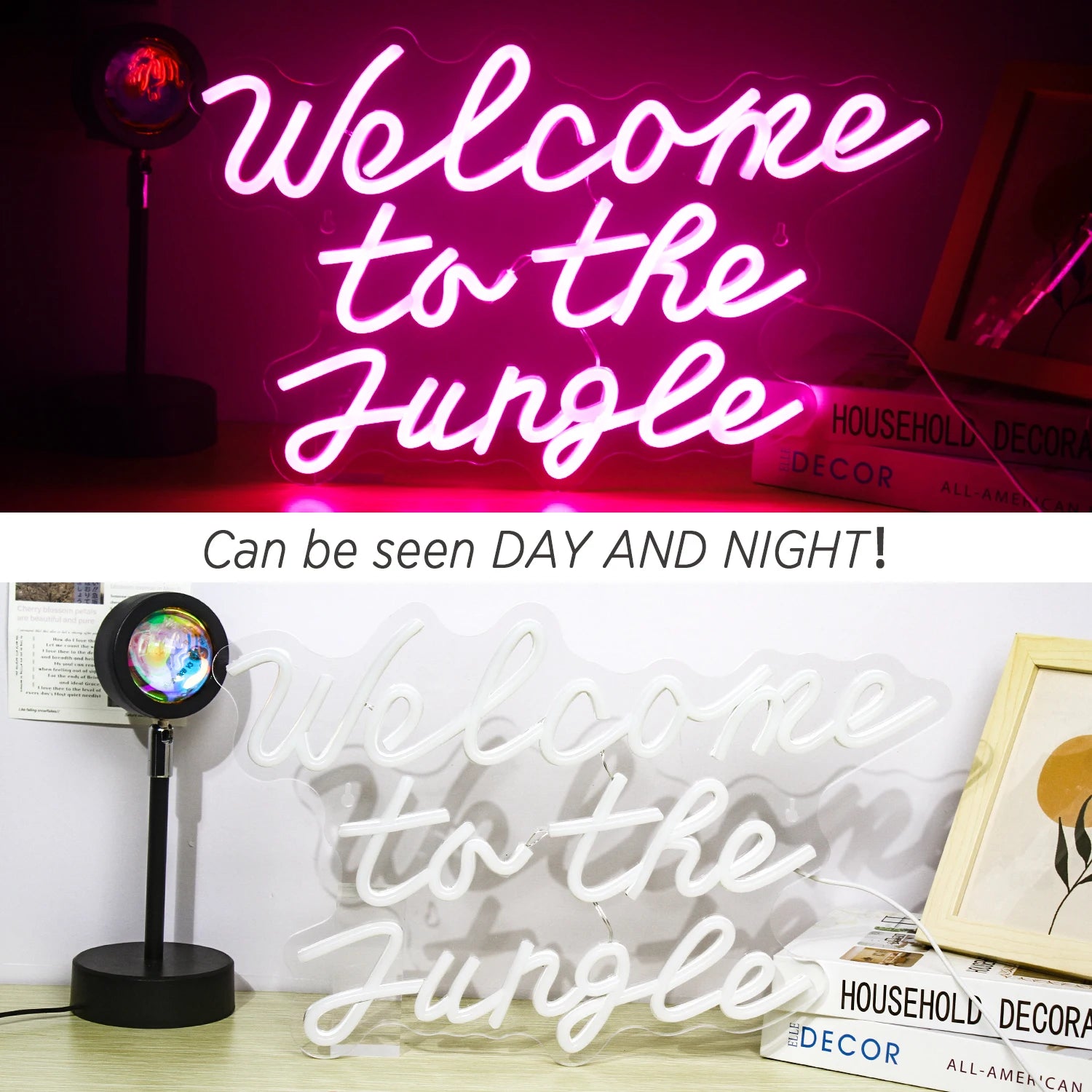 Tervetuloa Viidakkoon 5V USB LED Valokyltti - Edullinen