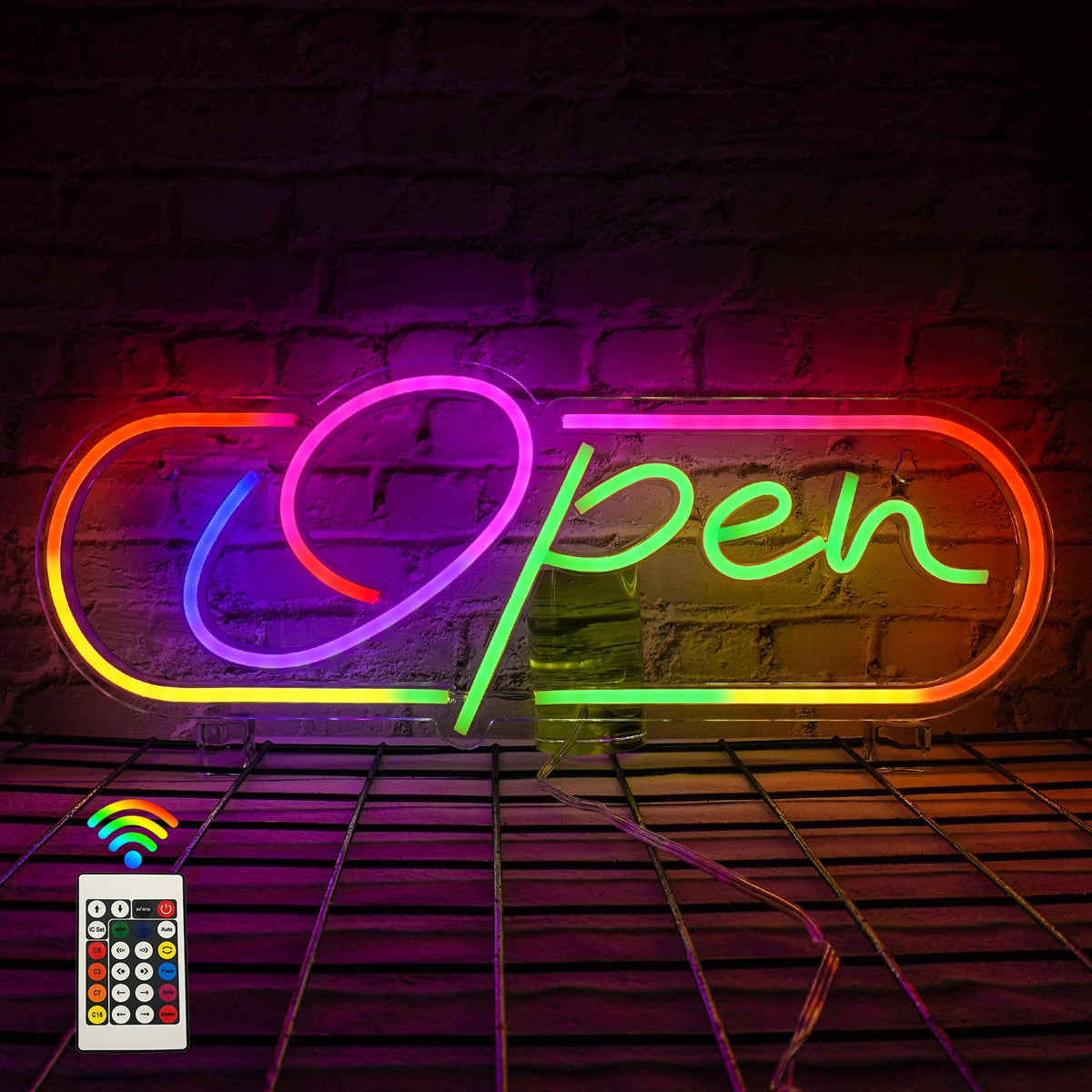 RGB Open – LED-neonkyltti (5 V USB)
