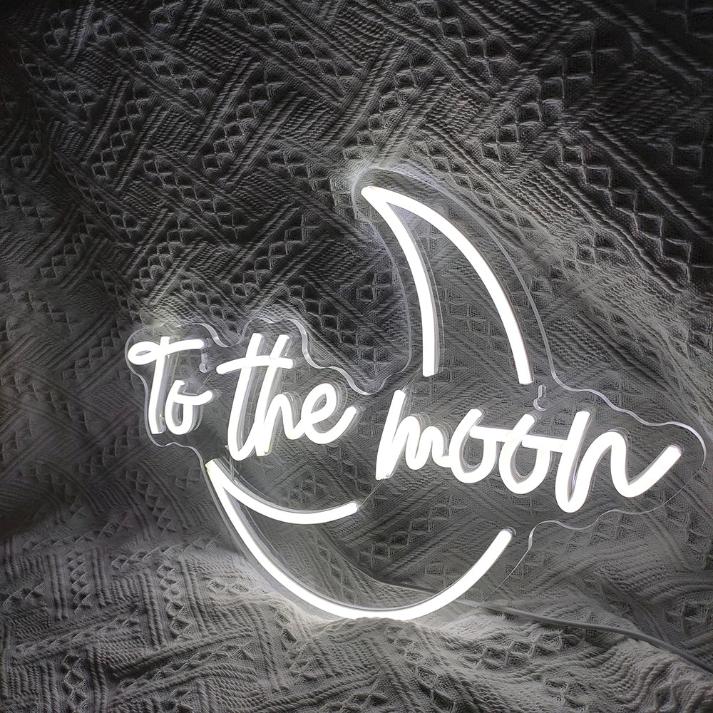 To The Moon – LED-neonkyltti (5 V USB)