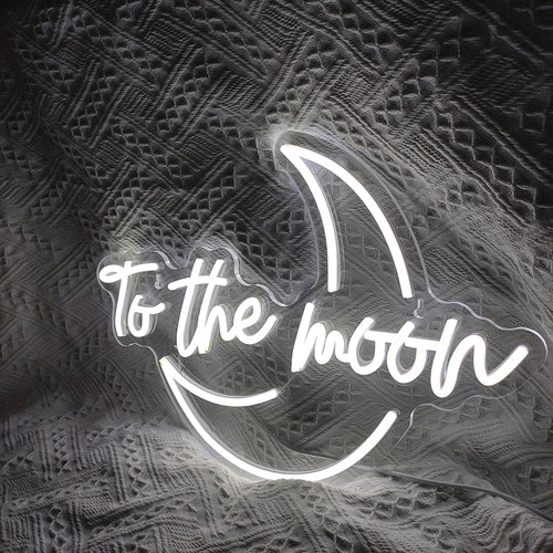 To The Moon – LED-neonkyltti (5 V USB)