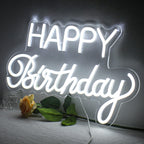 Happy Birthday – LED-neonkyltti (5 V USB)